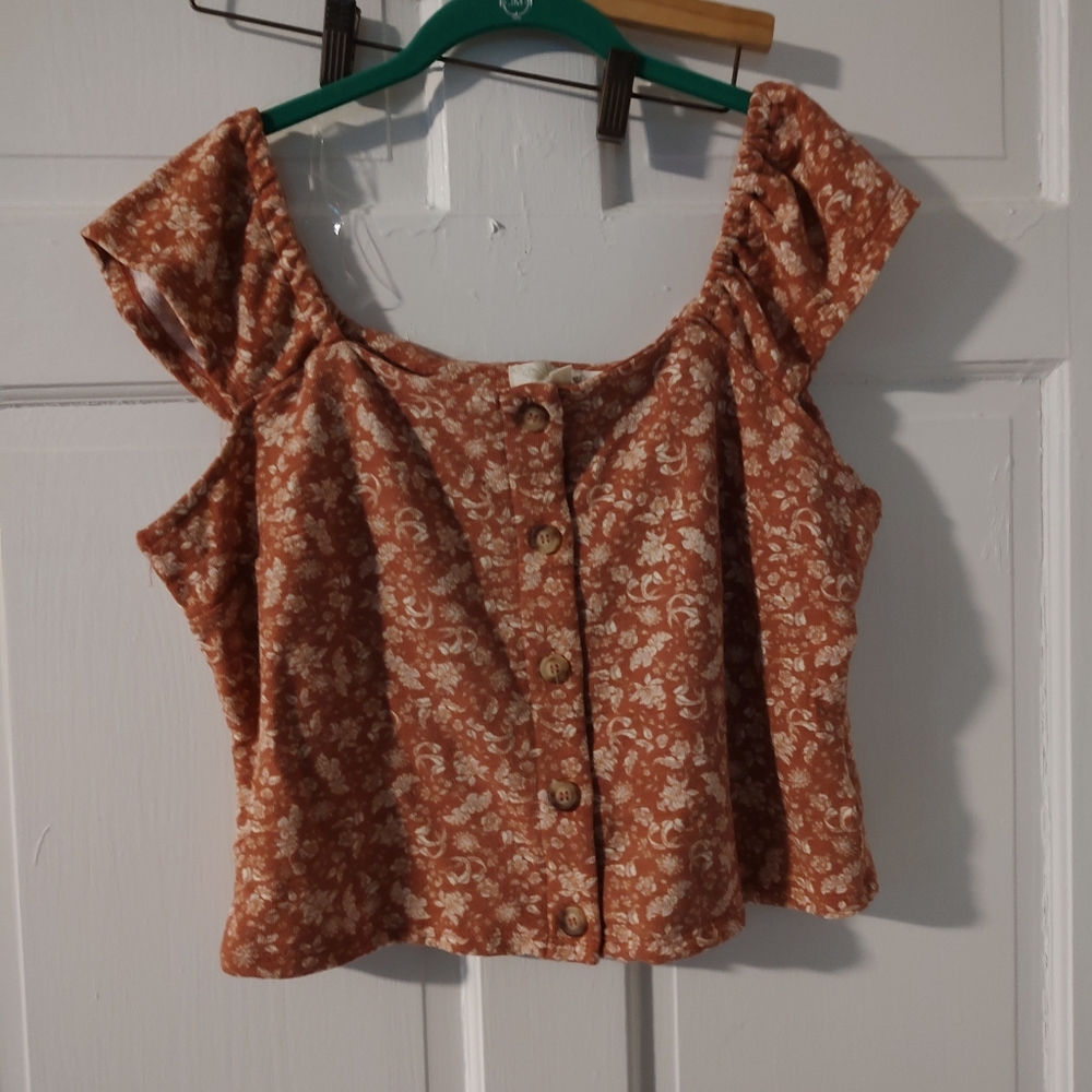 NWT Rewind button front top Sz XXL